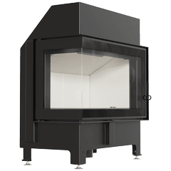 Steel fireplace ILDNORD MALMO/L with self-closing system 11kW Ø 180