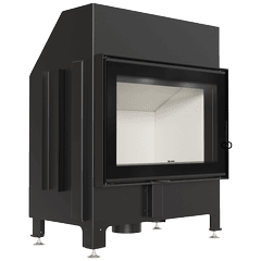 Steel fireplace ILDNORD MALMO with self-closing system 11kW Ø 180
