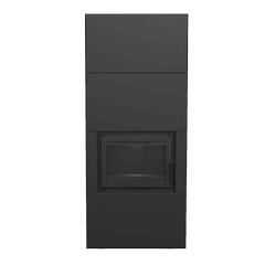 Kominek powietrzny ILDNORD BERGEN BOX 8 kW Ø 180 w obudowie BLACK