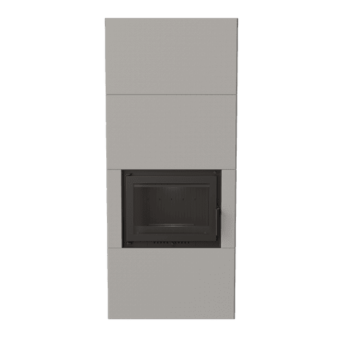Kominek powietrzny ILDNORD BERGEN BOX 8 kW Ø 180 w obudowie GRANITO