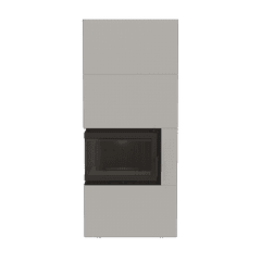 Kominek powietrzny ILDNORD BERGEN BOX lewy 8 kW Ø 180 w obudowie GRANITO