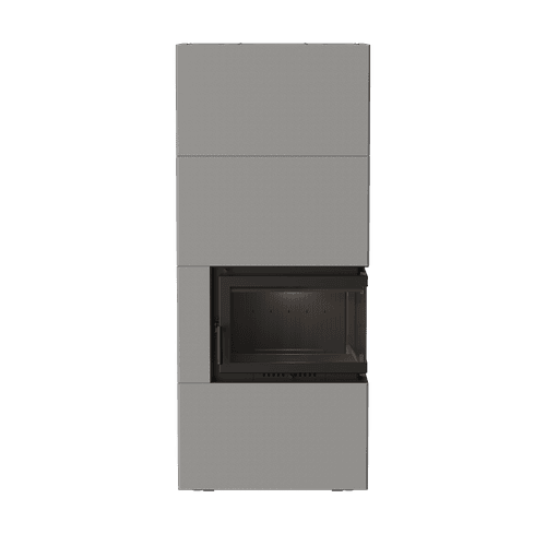 Kominek powietrzny ILDNORD BERGEN BOX prawy 8 kW Ø 180 w obudowie GRANITO