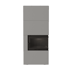 Kominek powietrzny ILDNORD BERGEN BOX prawy 8 kW Ø 180 w obudowie GRANITO