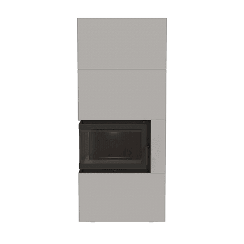 Kominek powietrzny ILDNORD BERGEN BOX lewy 8 kW Ø 180 w obudowie GRANITO