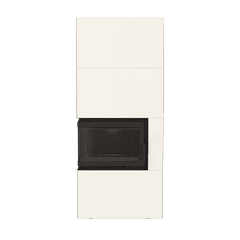 Kominek powietrzny ILDNORD BERGEN BOX lewy 8 kW Ø 180 w obudowie BIANCO